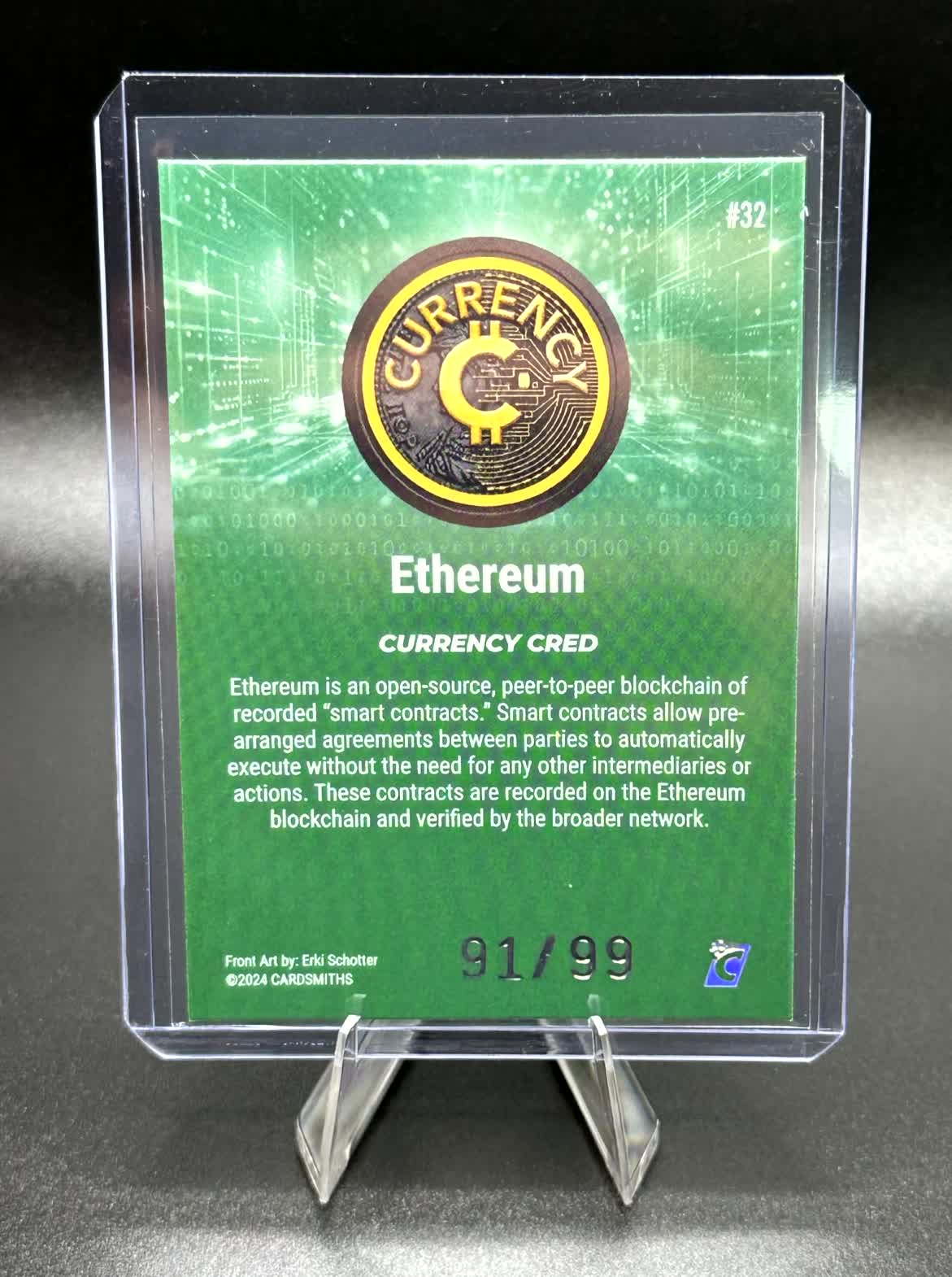 Cardsmiths Series 4 - Ethereum King #32 - Emerald 91/99