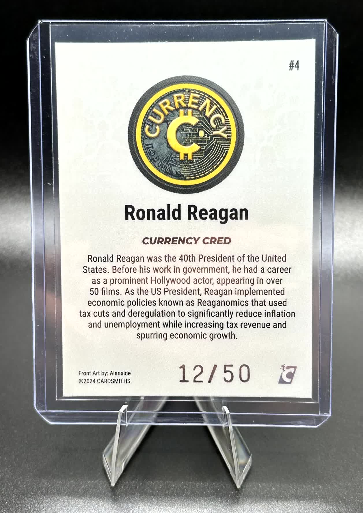 Cardsmiths Series 4 - Ronald Reagan #4 - Silver 12/50