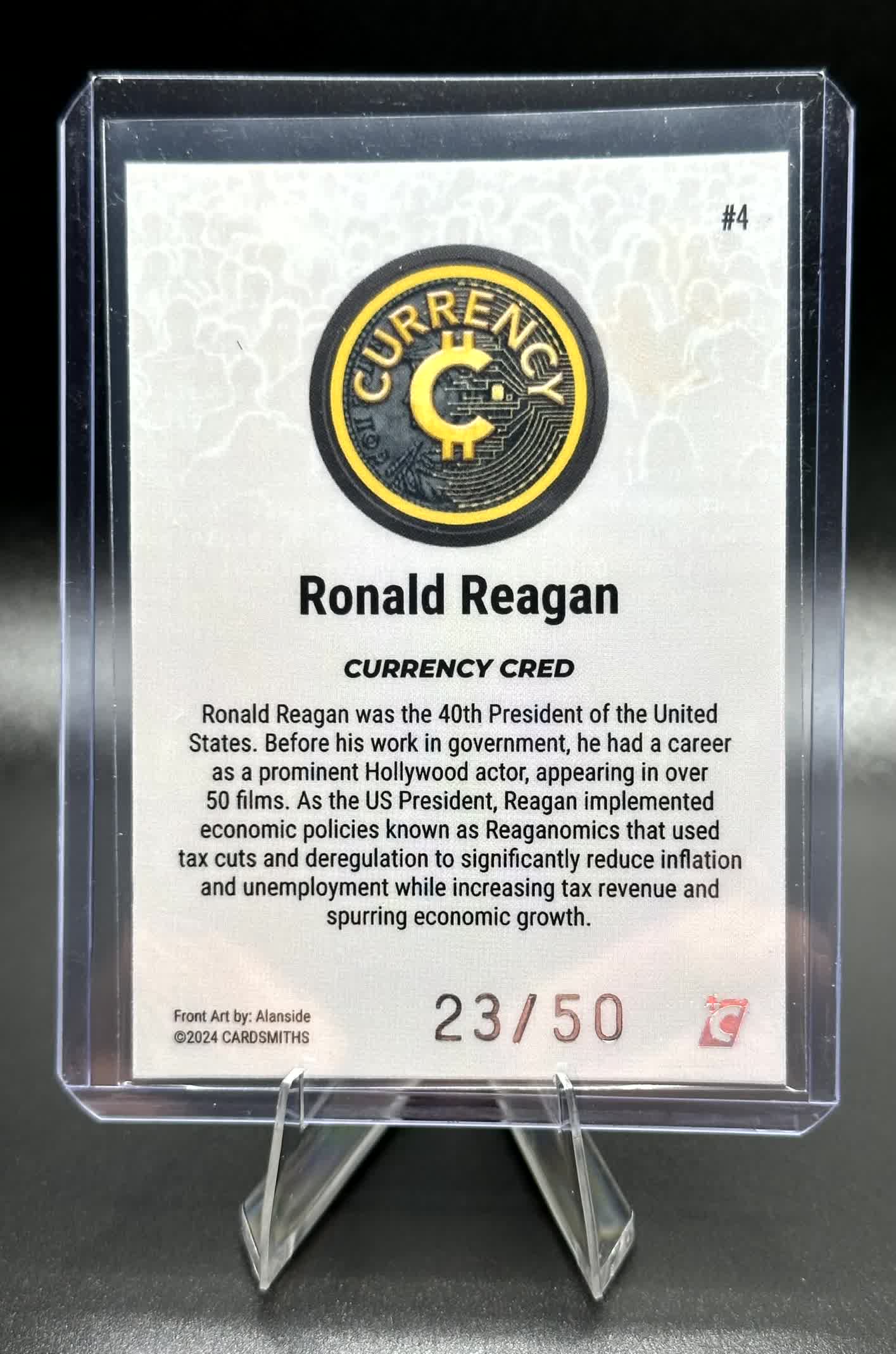 Cardsmiths Series 4 - Ronald Reagan #4 - Silver 23/50