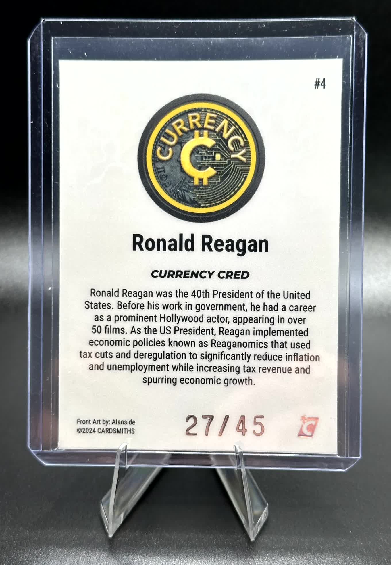 Cardsmiths Series 4 - Ronald Reagan #4 - Opal 27/45