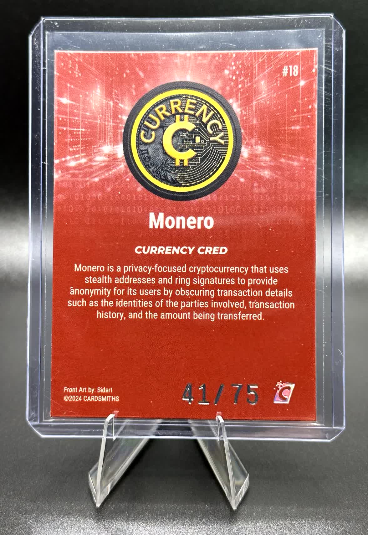 Cardsmiths Series 4 - Monero #18 - Garnet 41/75