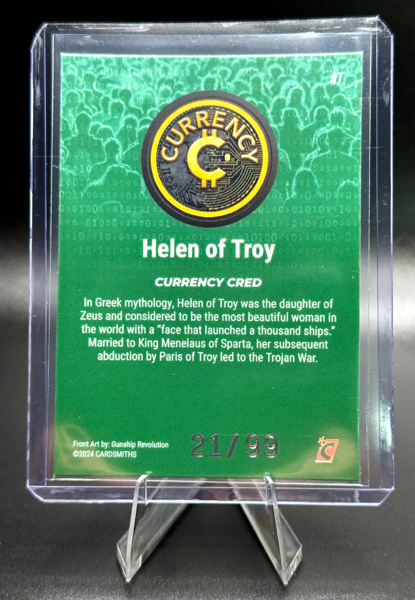 Cardsmiths Series 4 - Helen of Troy #7 - Emerald 21/99