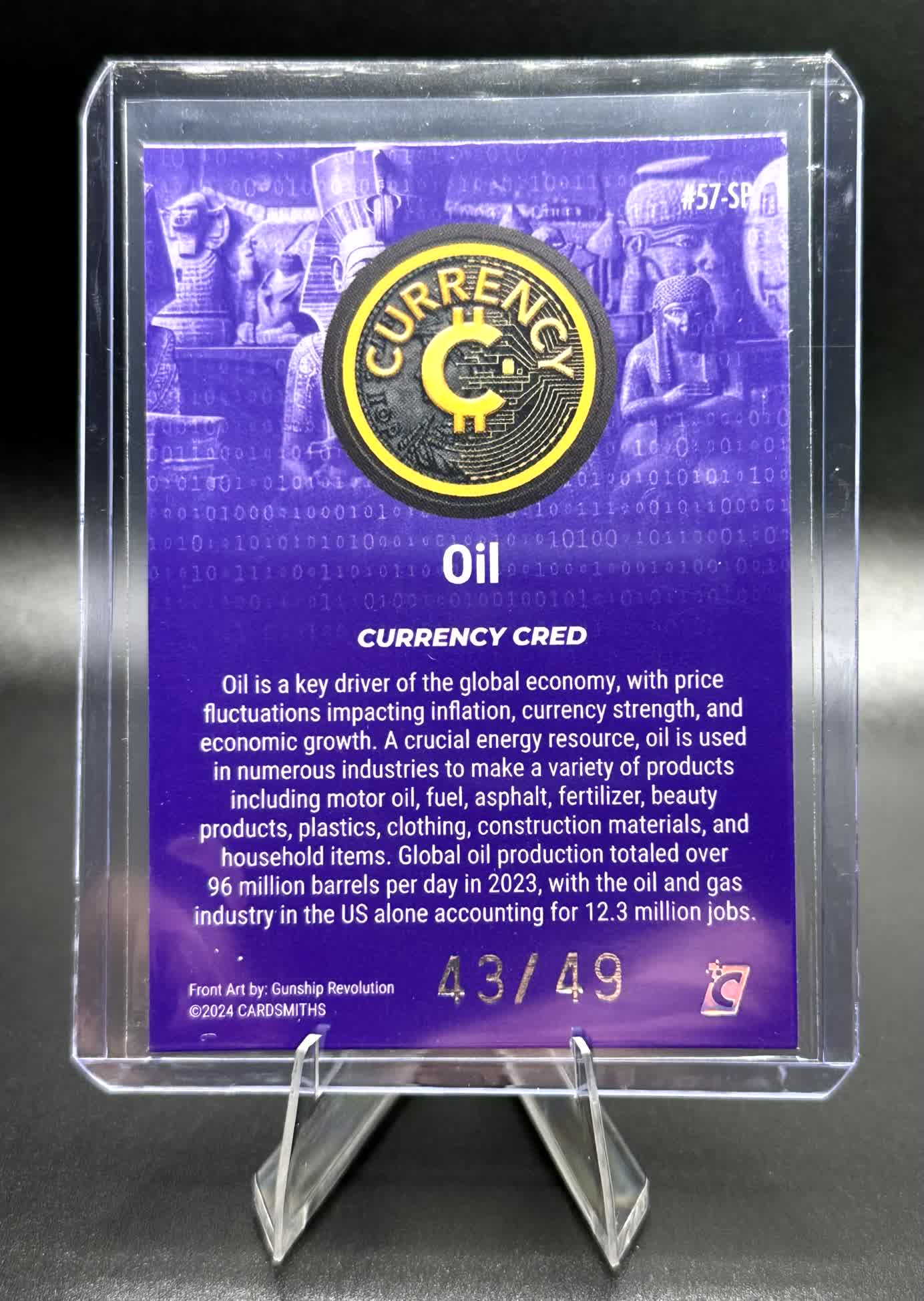Cardsmiths Series 4 - Oil #57-SP (Short Print) - Amethyst 43/49