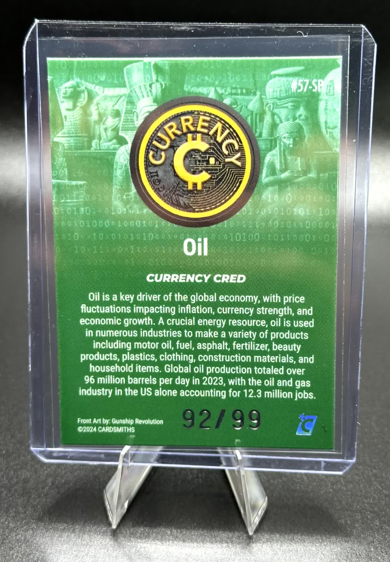 Cardsmiths Series 4 - Oil #57-SP (Short Print) - Emerald 92/99