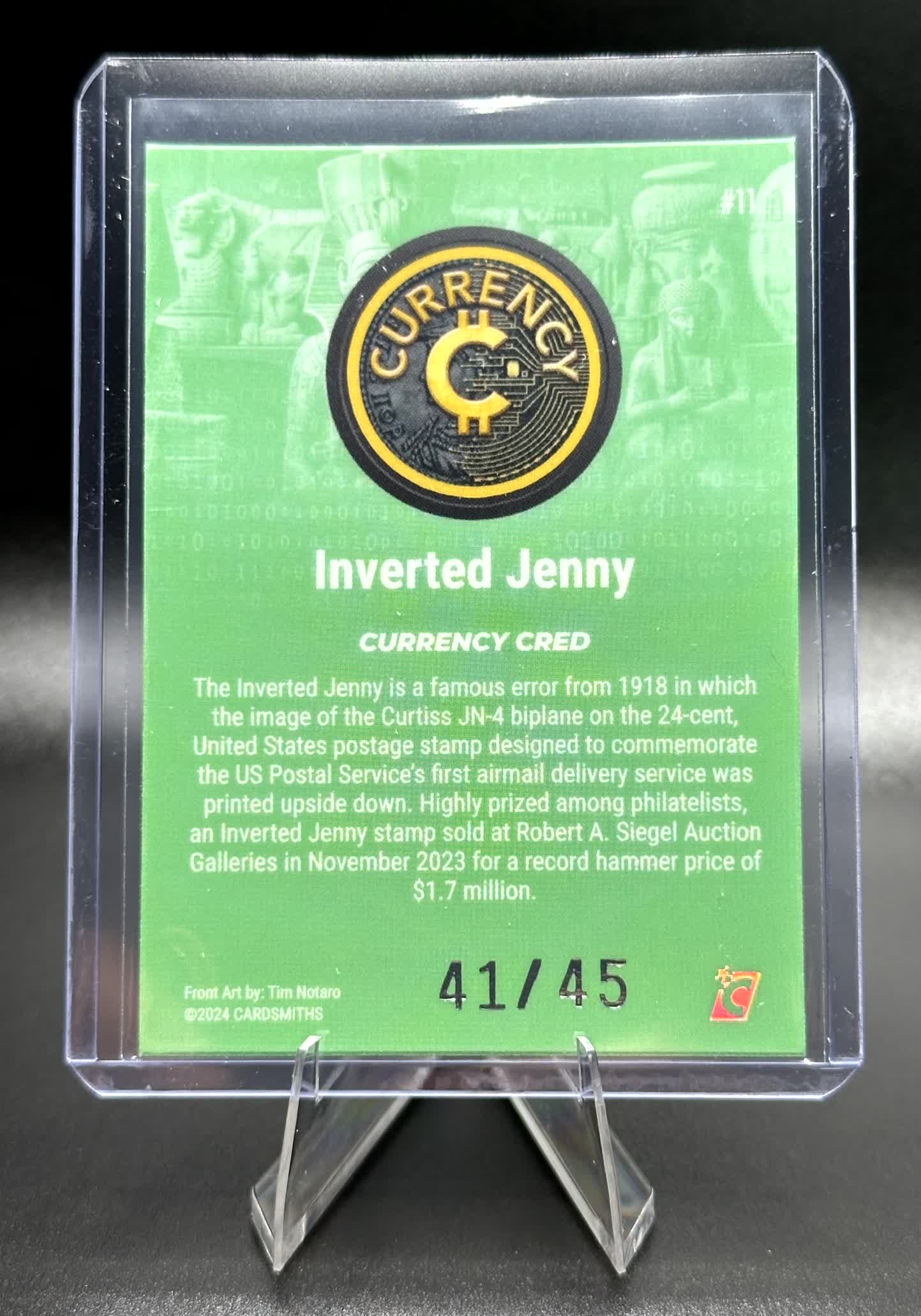 Cardsmiths Series 4 - Inverted Jenny #11 - Jade 41/45