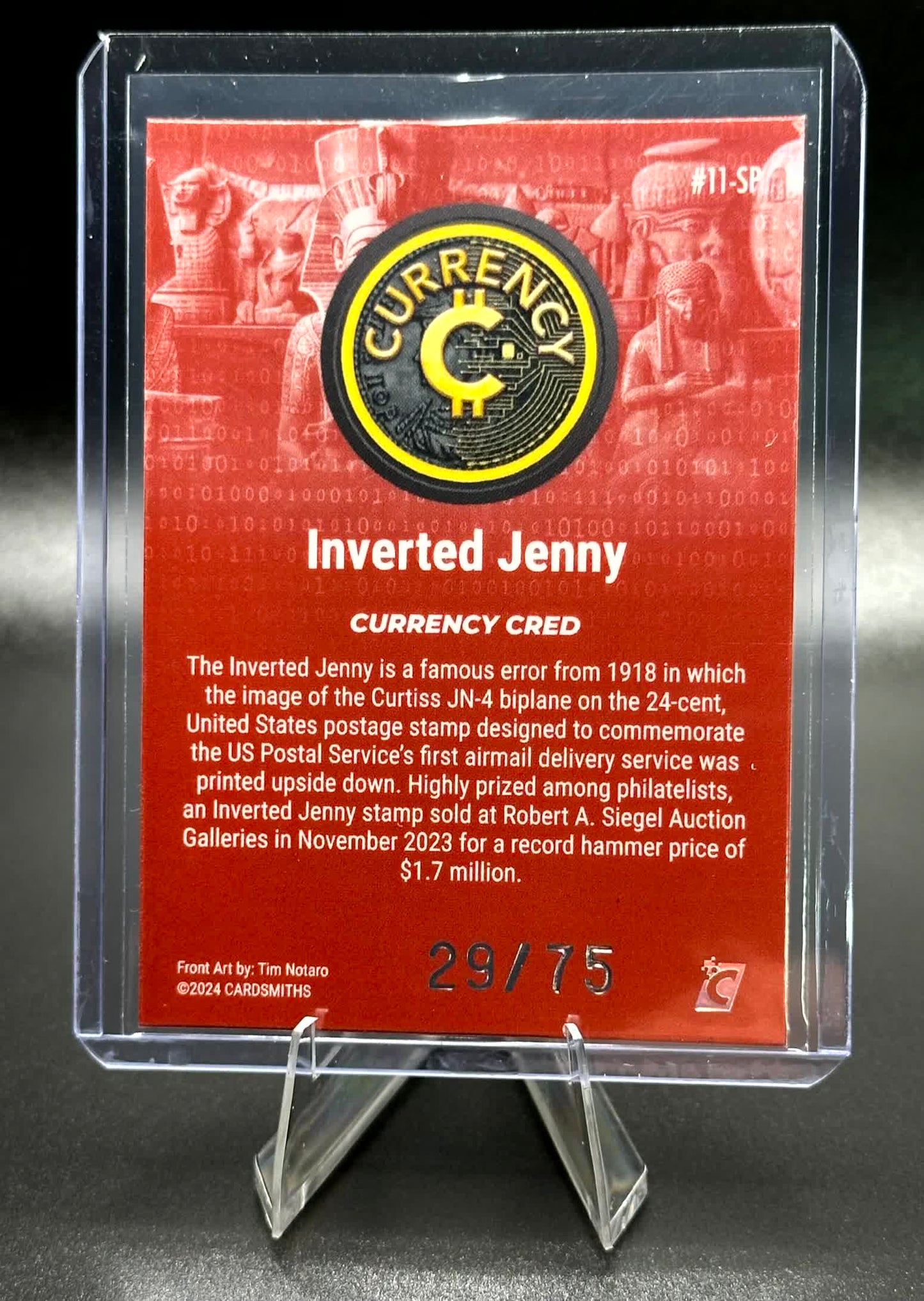 Cardsmiths Series 4 - Inverted Jenny #11-SP - Garnet 29/75