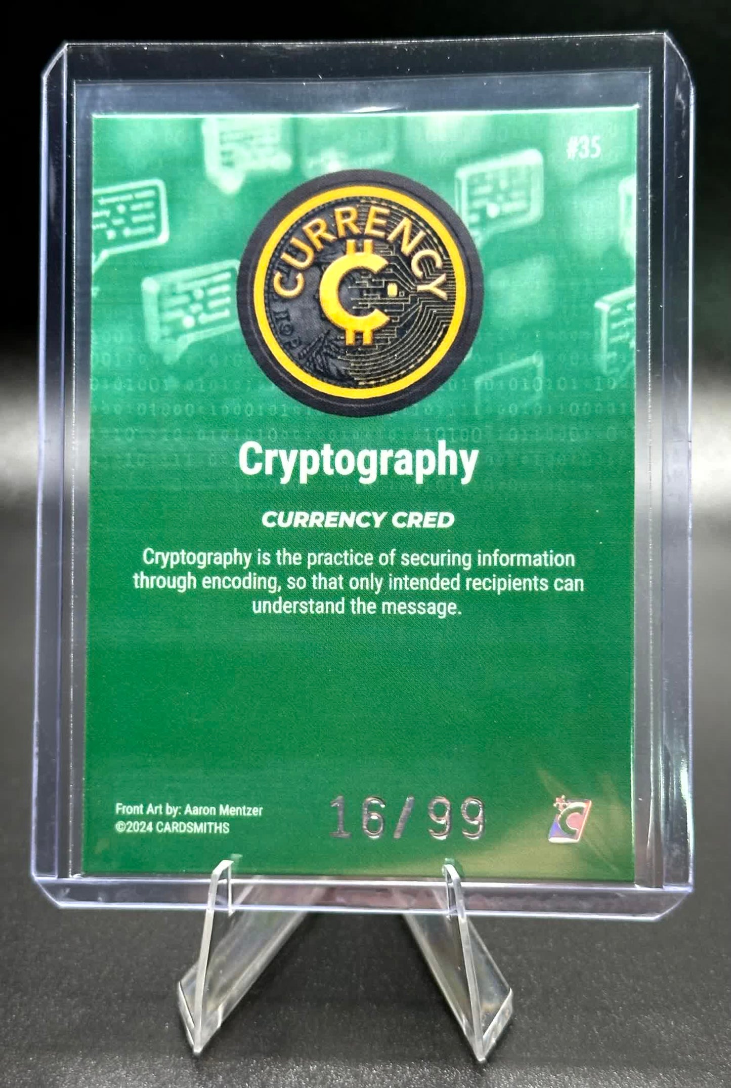 Cardsmiths Series 4 - Cryptography #35 - Emerald 16/99
