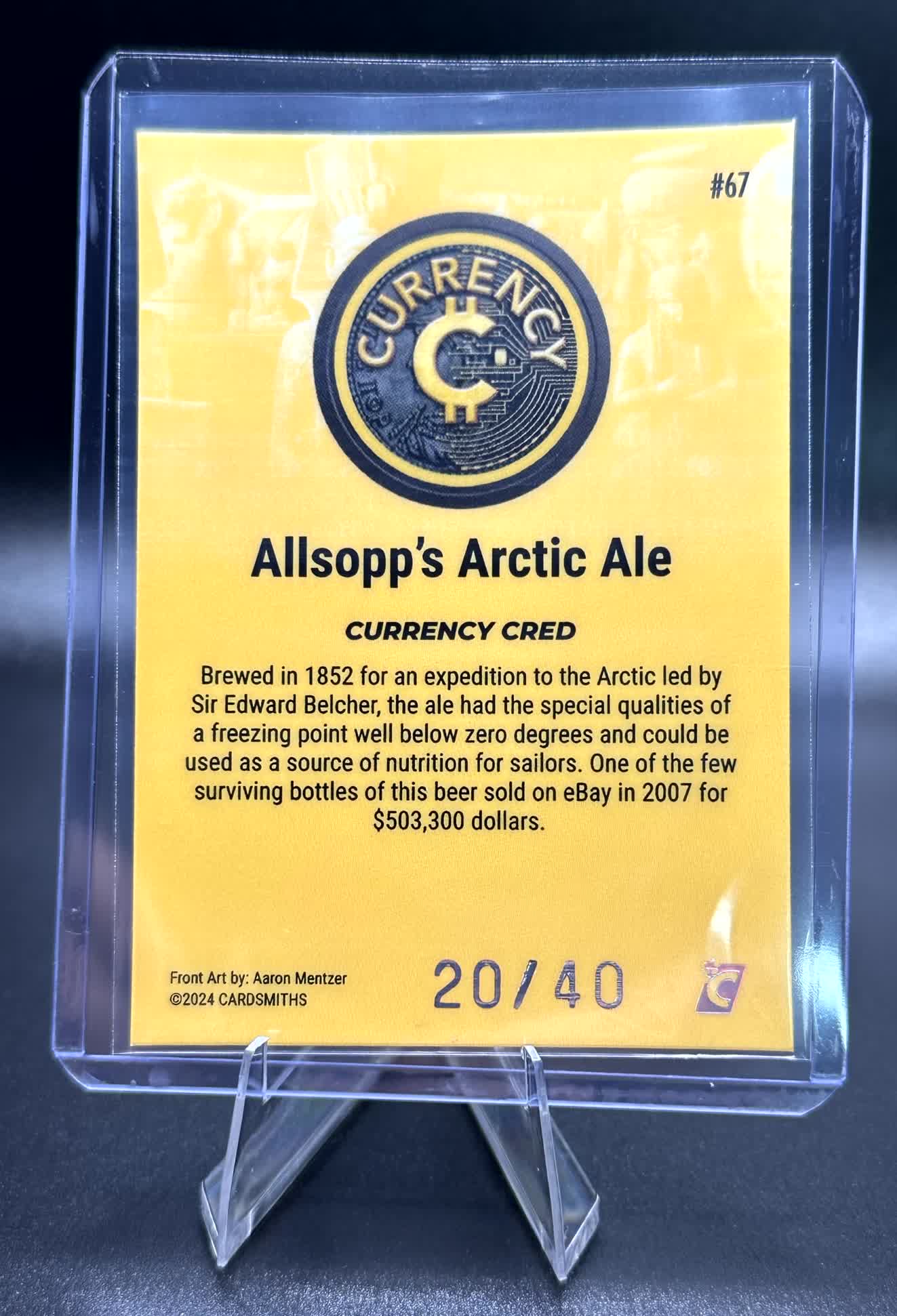 Cardsmiths Series 4 - Allsopp's Artic Ale #67 - Citrine 20/40