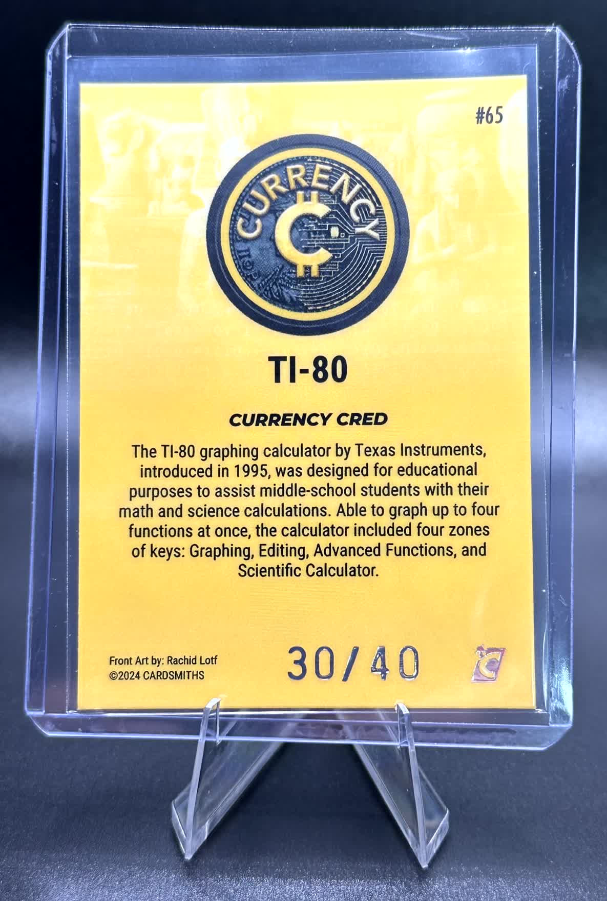 Cardsmiths Series 4 - TI-80 #65 - Citrine 30/40