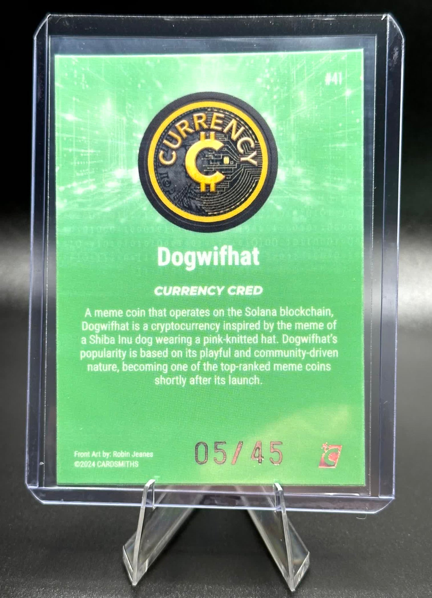 Cardsmiths Series 4 - Dogwifhat #41 - Jade 5/45