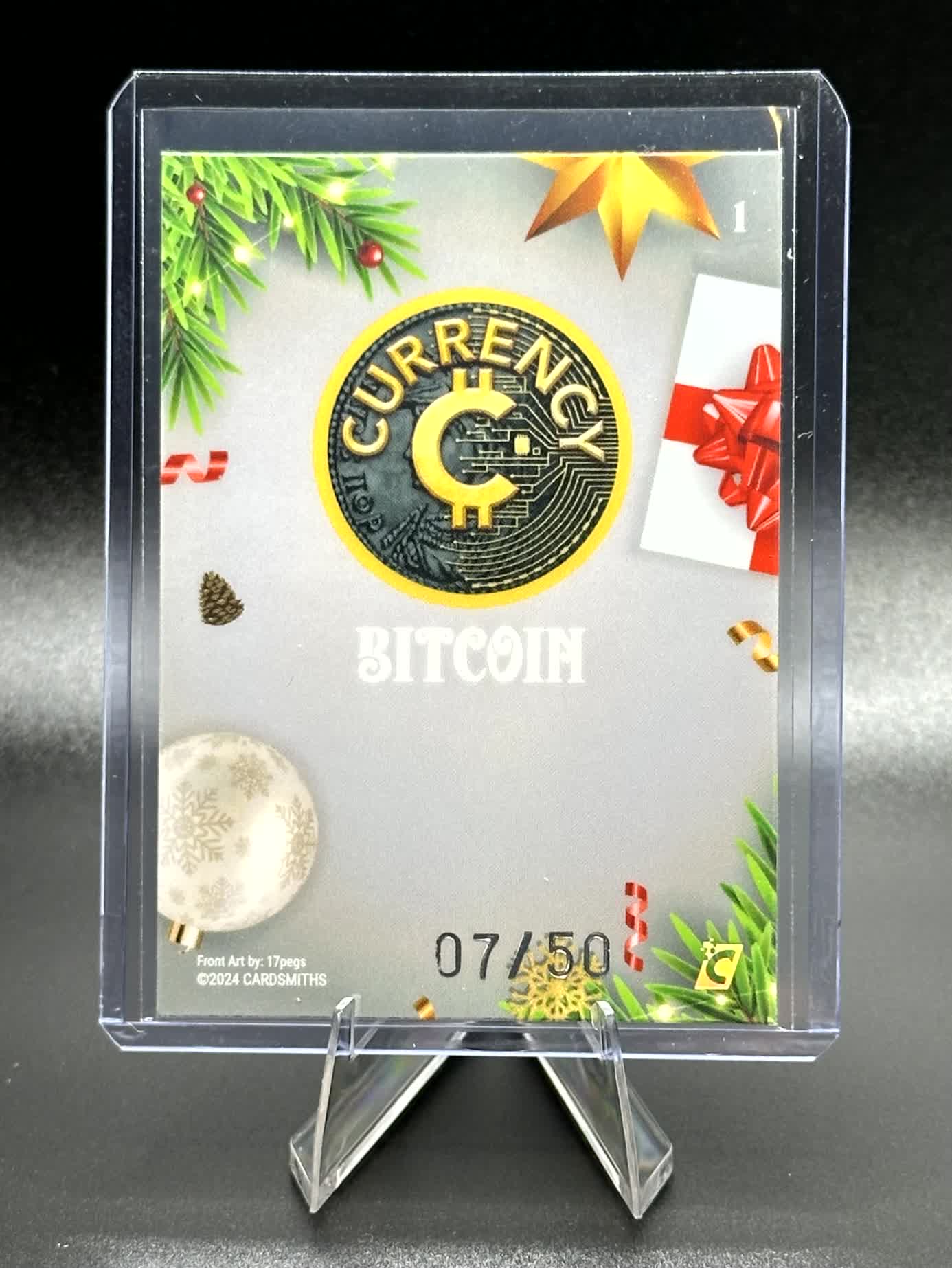 Cardsmiths Holiday - Bitcoin #1 - Silver 7/50