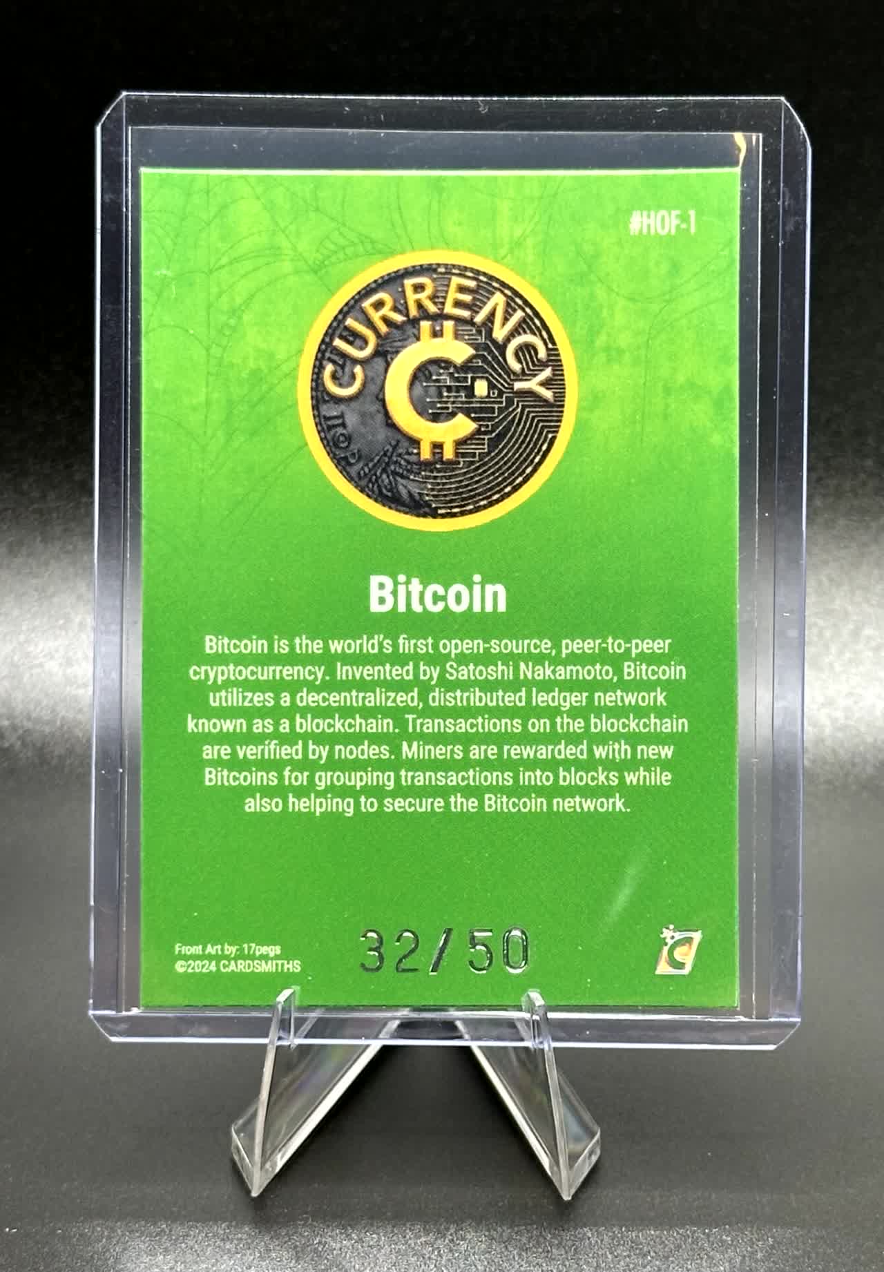 Cardsmiths Hall-O-Fractor - Bitcoin HOF-1 - Bats 32/50