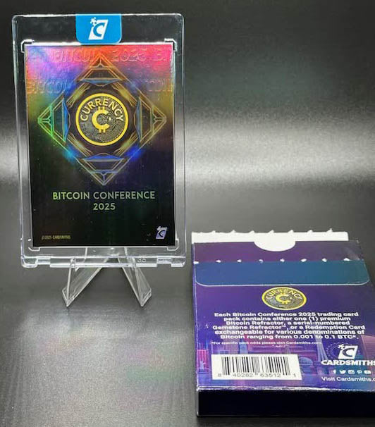 Cardsmiths Bitcoin 2025 Conference Exclusive Refractor – Base Card (Opened Box Included)