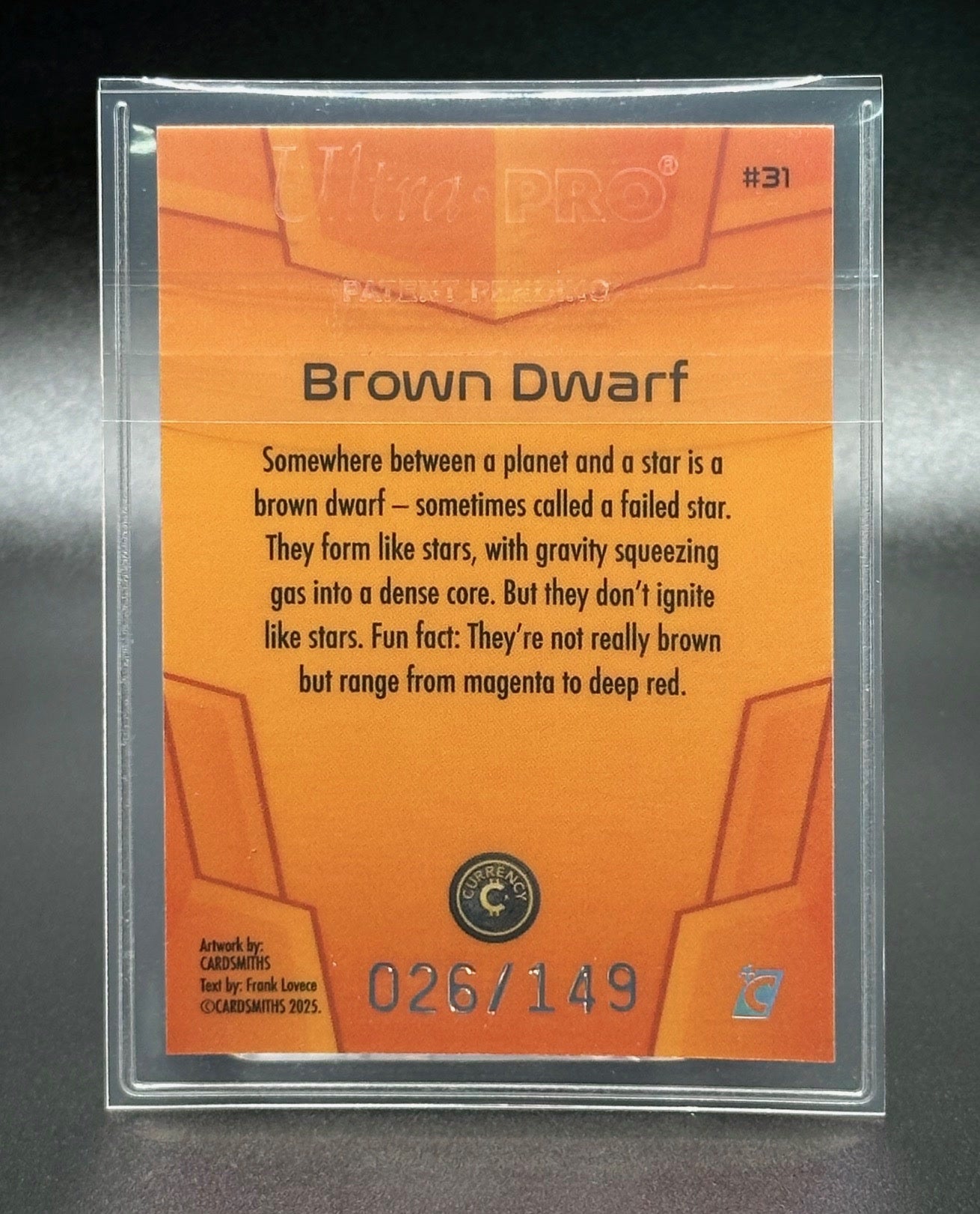 Cardsmiths Space - Galactic Edition - Brown Dwarf #31 - Beryl 26/149