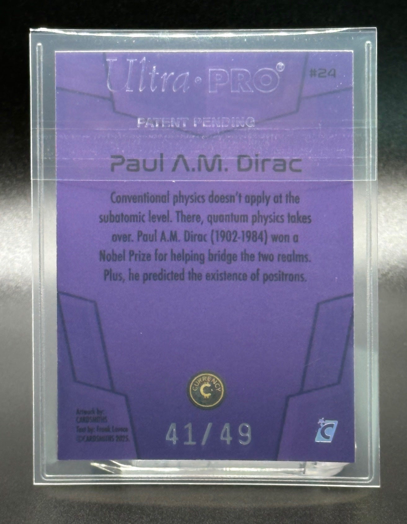 Cardsmiths Space - Galactic Edition - Paul AM Dirac - Amethyst 41/49