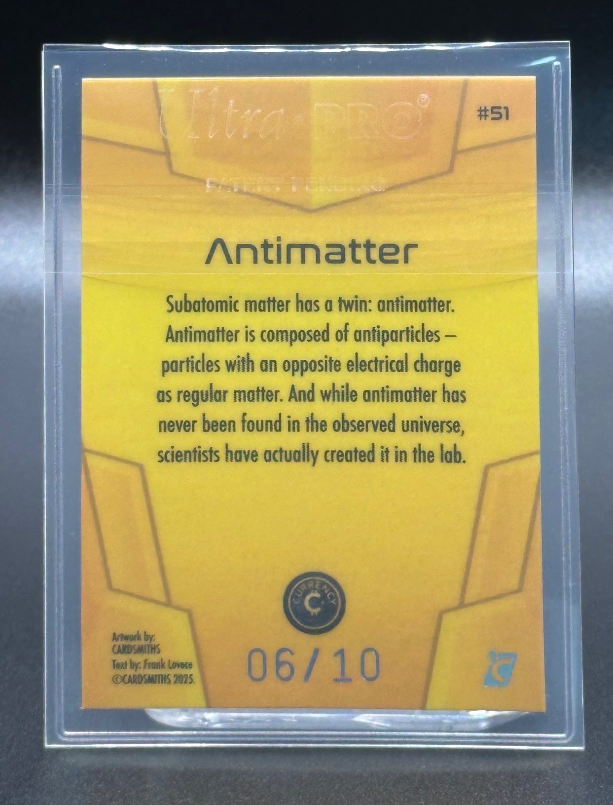 Cardsmiths Space - Galactic Edition - Antimatter #51 - Gold 6/10