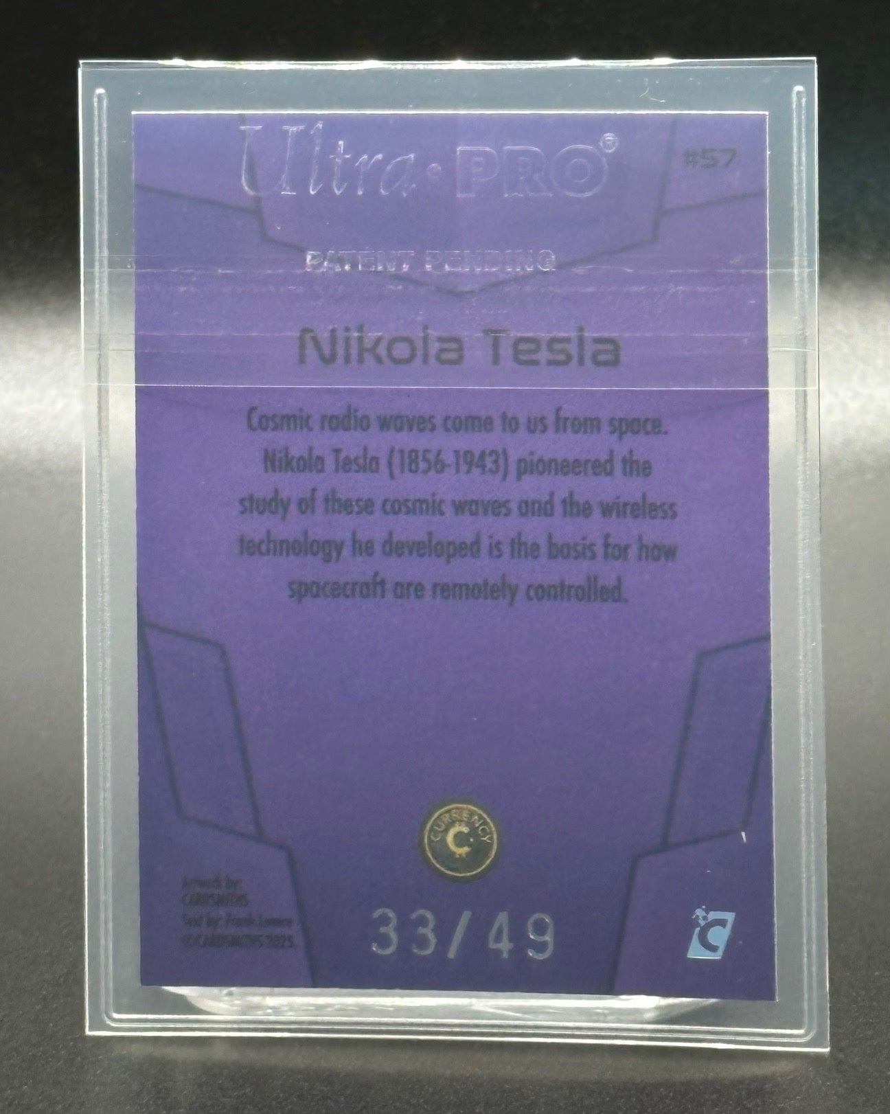 Cardsmiths Space - Galactic Edition - Nikola Tesla #57 - Amethyst 33/49