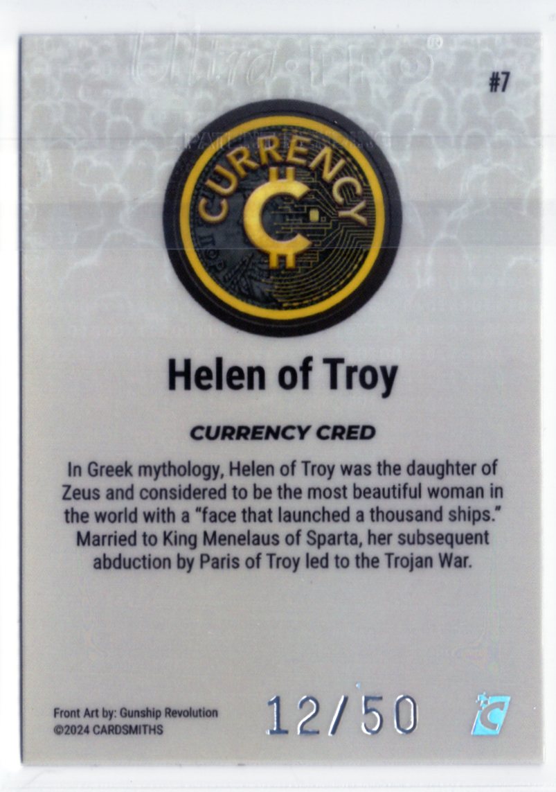 Cardsmiths Series 4 – Helen of Troy #7 – Silver 12/50