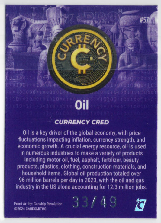 Cardsmiths Series 4 – Oil #57 – Amethyst 33/49