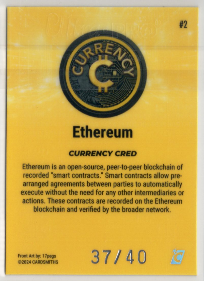 Cardsmiths Series 4 – Ethereum #2 – Citrine 37/40