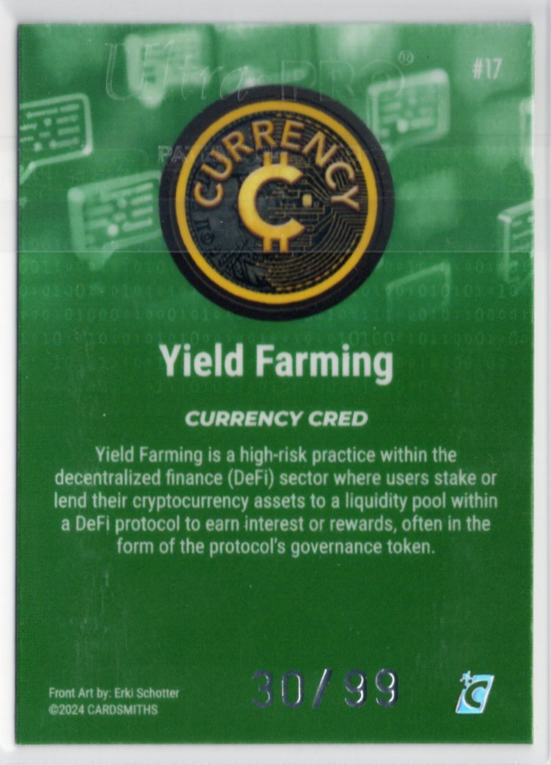 Cardsmiths Series 4 – Yield Farming #17 – Emerald 30/99