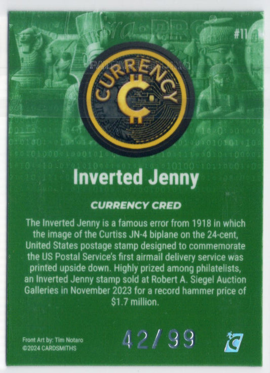 Cardsmiths Series 4 – Inverted Jenny #11 – Emerald 42/99