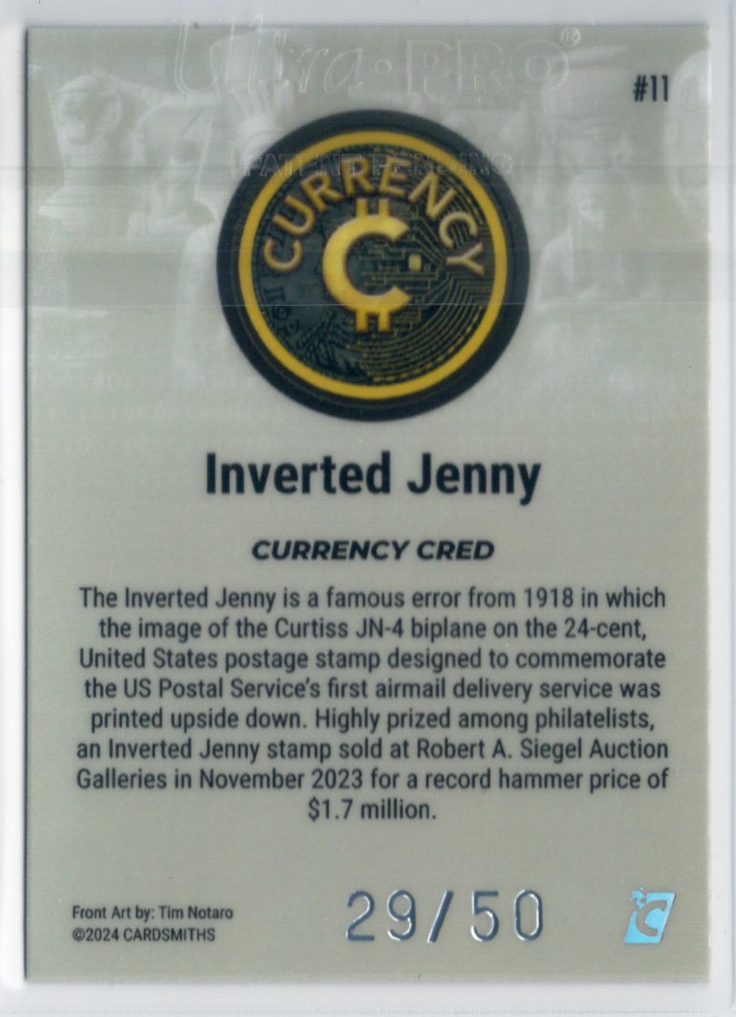 Cardsmiths Series 4 – Inverted Jenny #11 – Silver 29/50