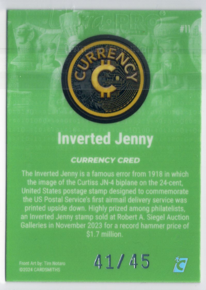 Cardsmiths Series 4 – Inverted Jenny #11 – Jade 41/45