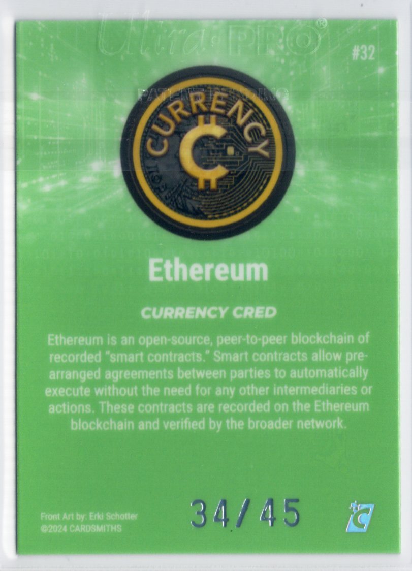 Cardsmiths Series 4 - Ethereum King #32 - Jade 34/45