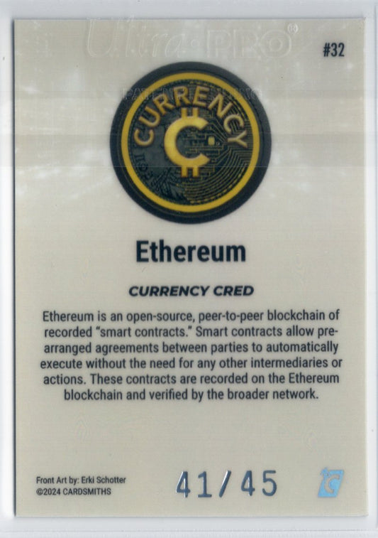 Cardsmiths Series 4 - Ethereum King #32 - Opal 41/45