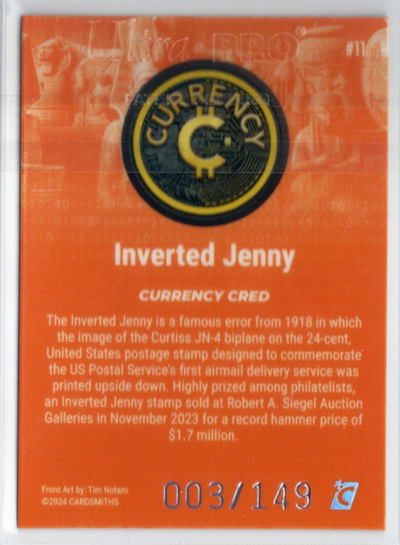 Cardsmiths Series 4 – Inverted Jenny #11 – Beryl 003/149