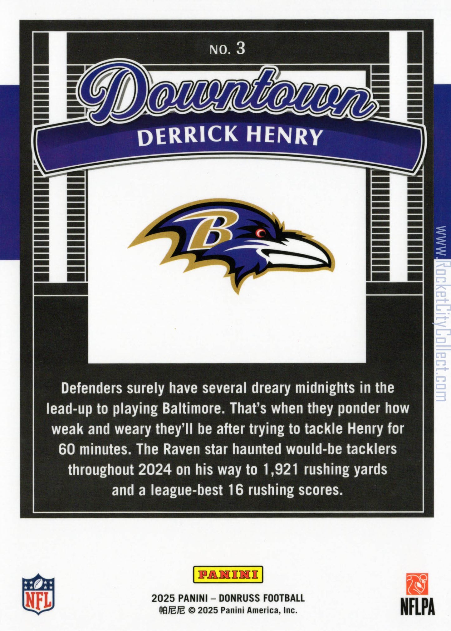2025 Panini Donruss – Derrick Henry Downtown – Oversized Jumbo Edition