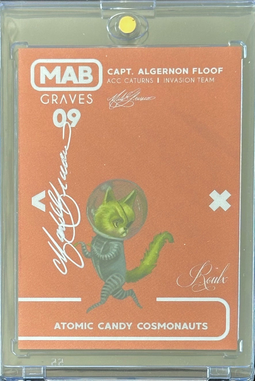 Mab Graves - Atomic Candy Cosmonauts - Capt. Algernon Floof #9 (Moon Lava Parallel) /20 – Artist Signed
