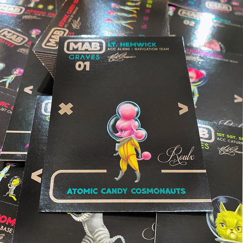Mab Graves "Atomic Candy Cosmonauts" Artist Trading Cards - Factory Sealed Hobby Box