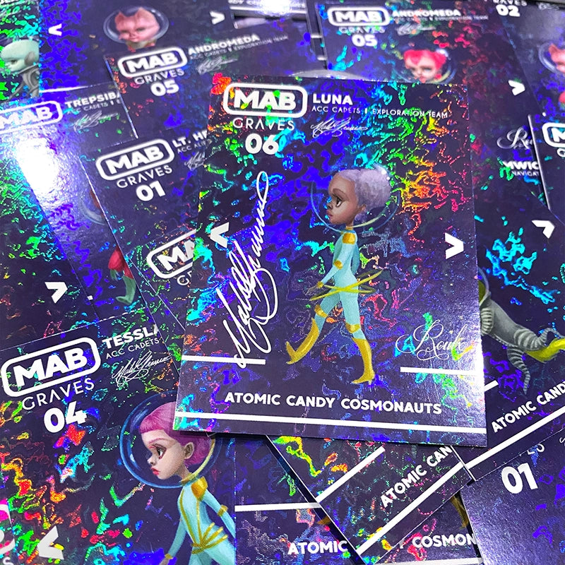 Mab Graves "Atomic Candy Cosmonauts" Artist Trading Cards - Factory Sealed Hobby Box