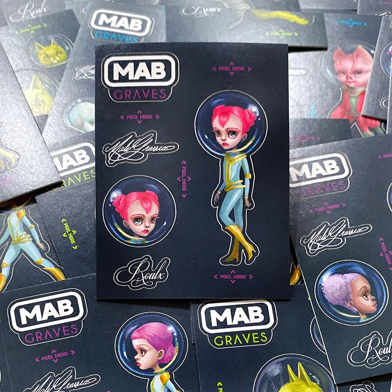 Mab Graves "Atomic Candy Cosmonauts" Artist Trading Cards - Factory Sealed Hobby Box
