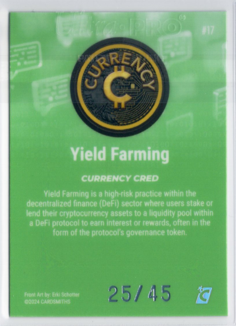 Cardsmiths Series 4 – Yield Farming #17 – Jade 25/45