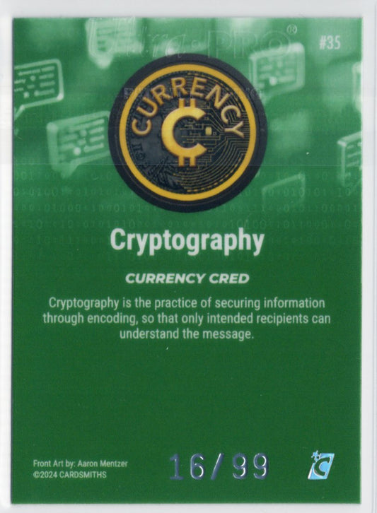 Cardsmiths Series 4 – Cryptography #35 – Emerald 16/99
