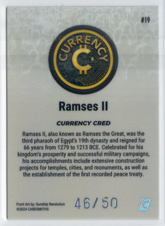 Cardsmiths Series 4 – Ramses II #19 – Silver 46/50