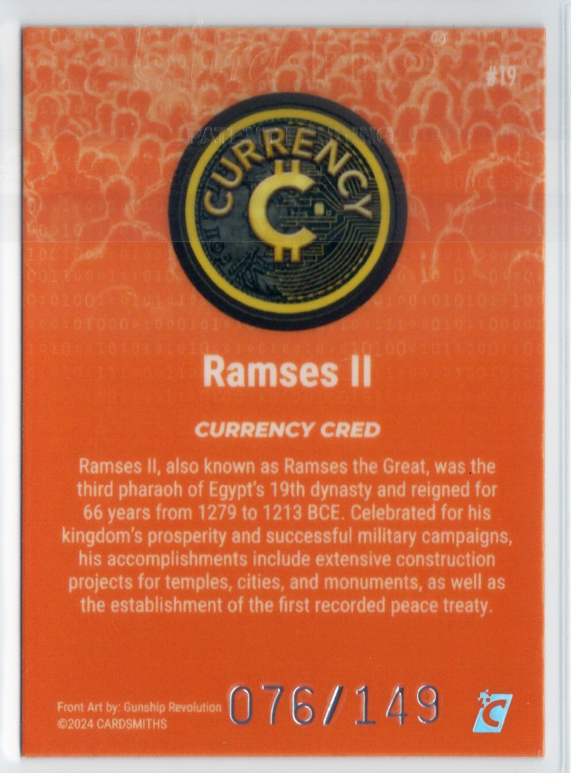 Cardsmiths Series 4 – Ramses II #19 – Beryl 076/149