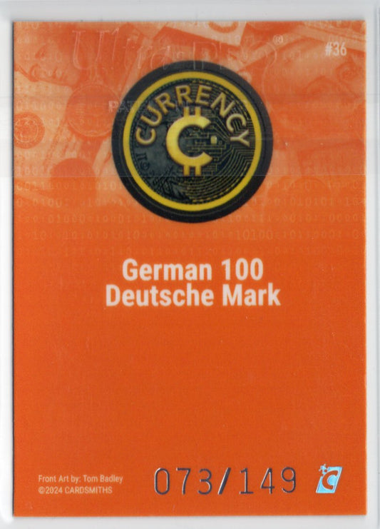 Cardsmiths Series 4 – German 100 Deutsche Mark #36 – Beryl 073/149