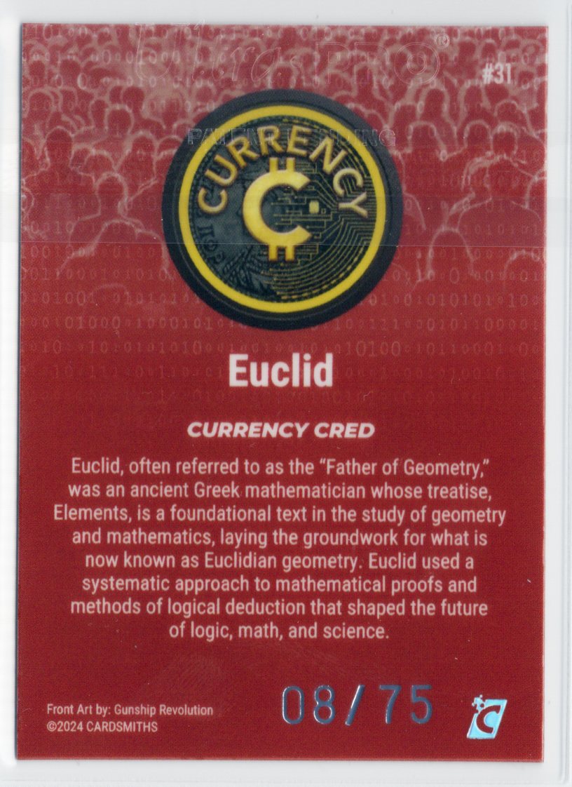 Cardsmiths Series 4 – Euclid #31 – Garnet 08/75