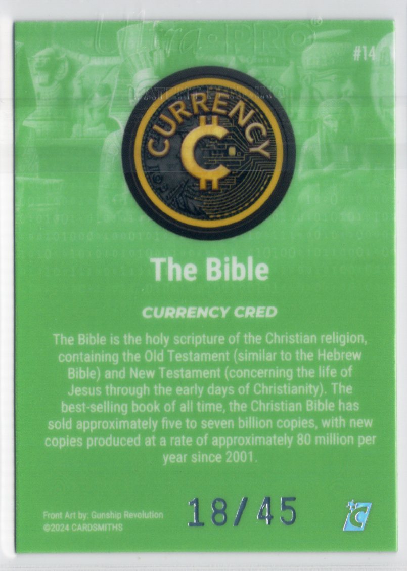 Cardsmiths Series 4 – The Bible #14 – Jade 18/45