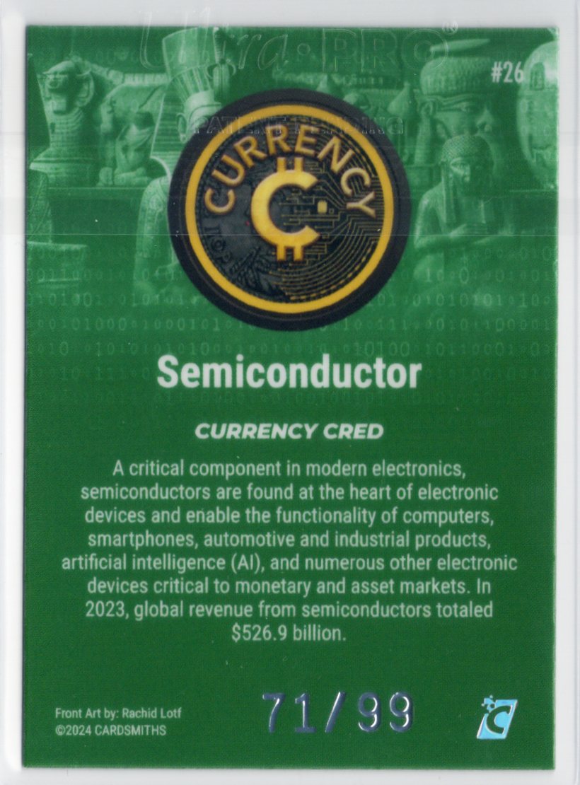 Cardsmiths Series 4 – Semiconductor #26 – Emerald 71/99