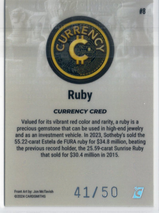 Cardsmiths Series 4 – Ruby #8 – Silver 41/50