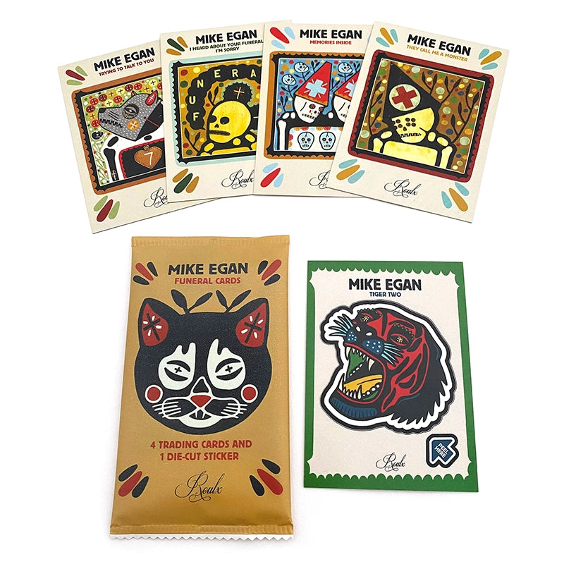 Mike Egan "Funeral Cards" Artist Trading Cards - Factory Sealed 6-Box Hobby Case (with Exclusive Bonus Print)