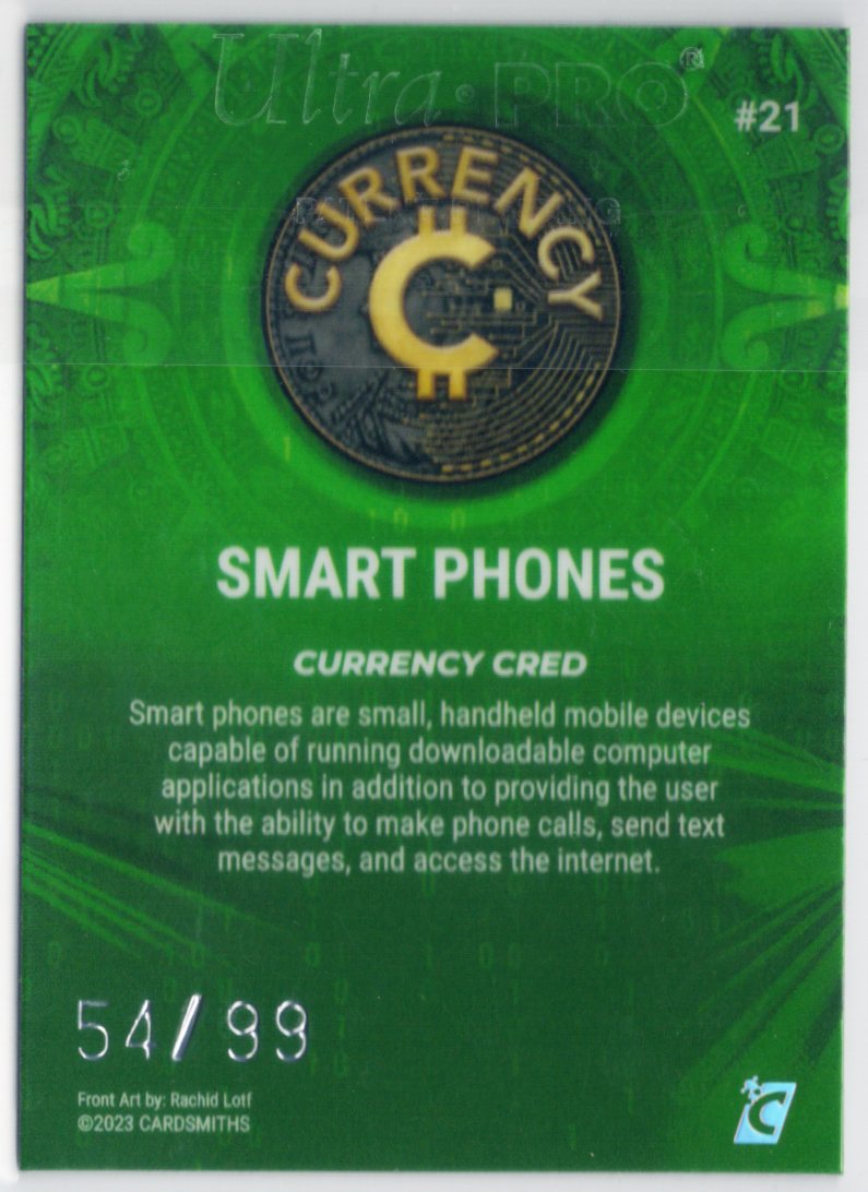 Cardsmiths Series 2 – Smart Phones #21 – Emerald 54/99