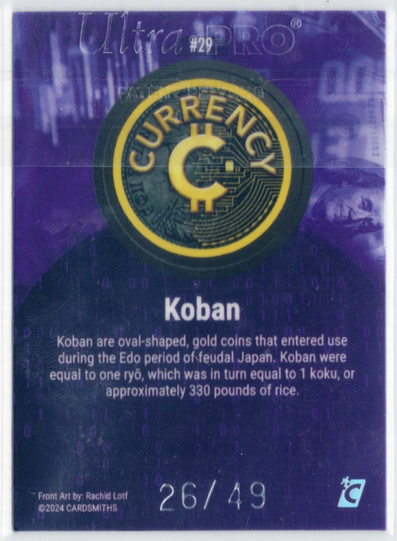 Cardsmiths Series 3 – Koban #29 – Amethyst 26/49