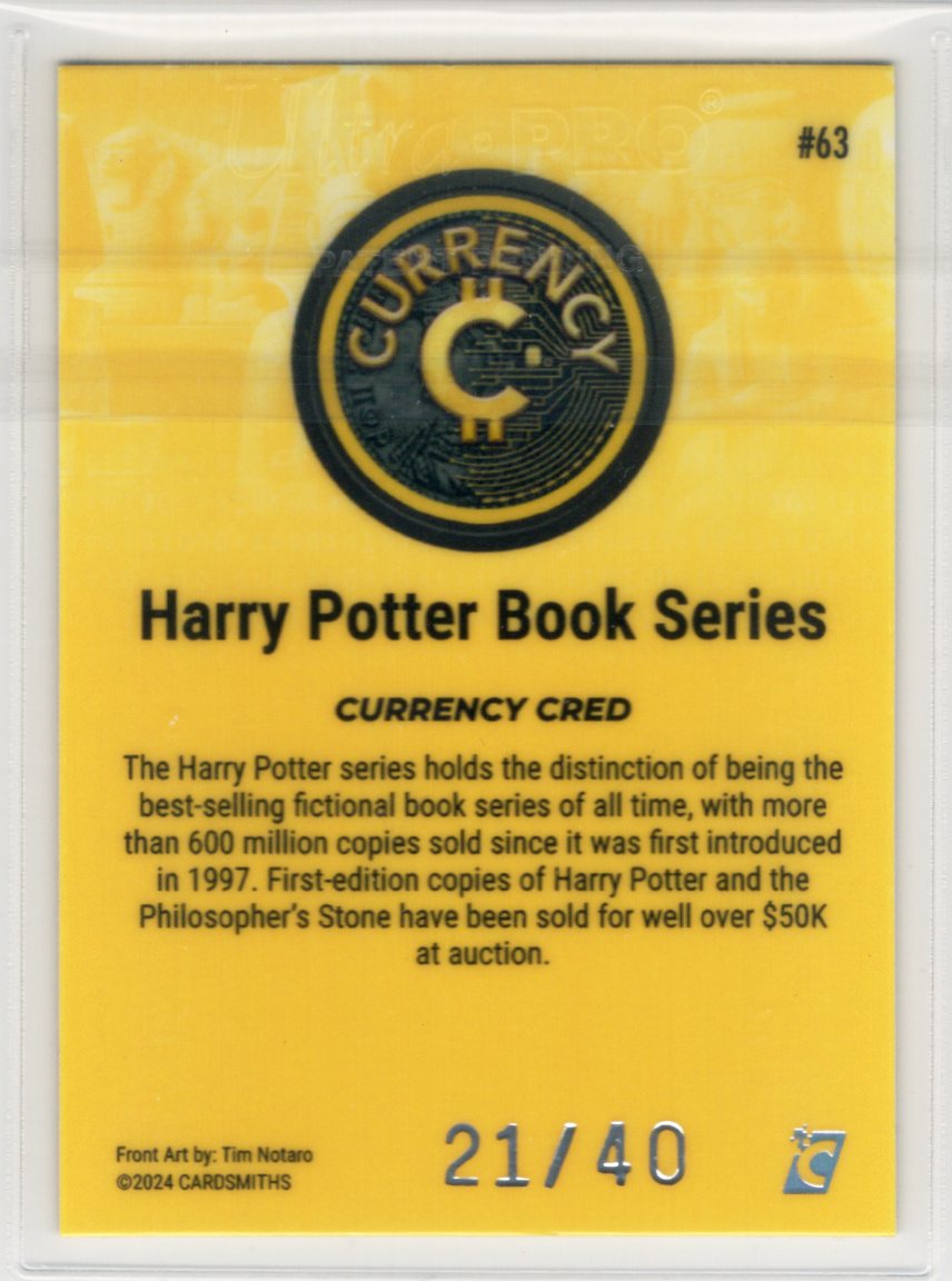 Cardsmiths Series 4 – Harry Potter Book Series #63 – Citrine 21/40