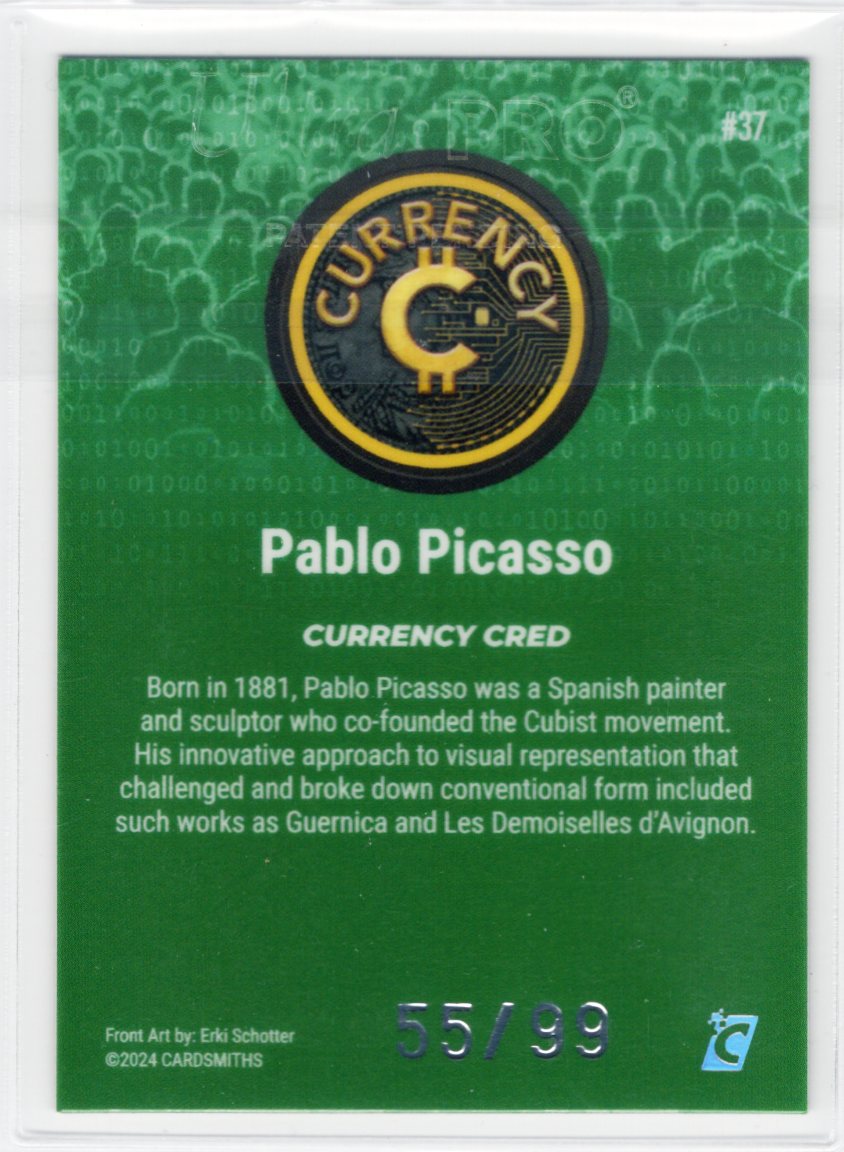 Cardsmiths Series 4 – Pablo Picasso #37 – Emerald 55/99